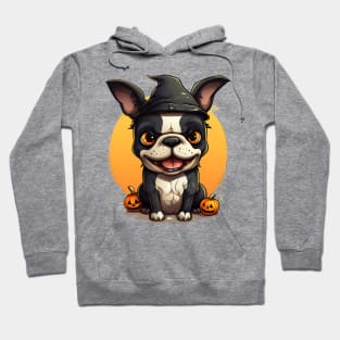 Halloween Boston Terrier Dog #1 Hoodie